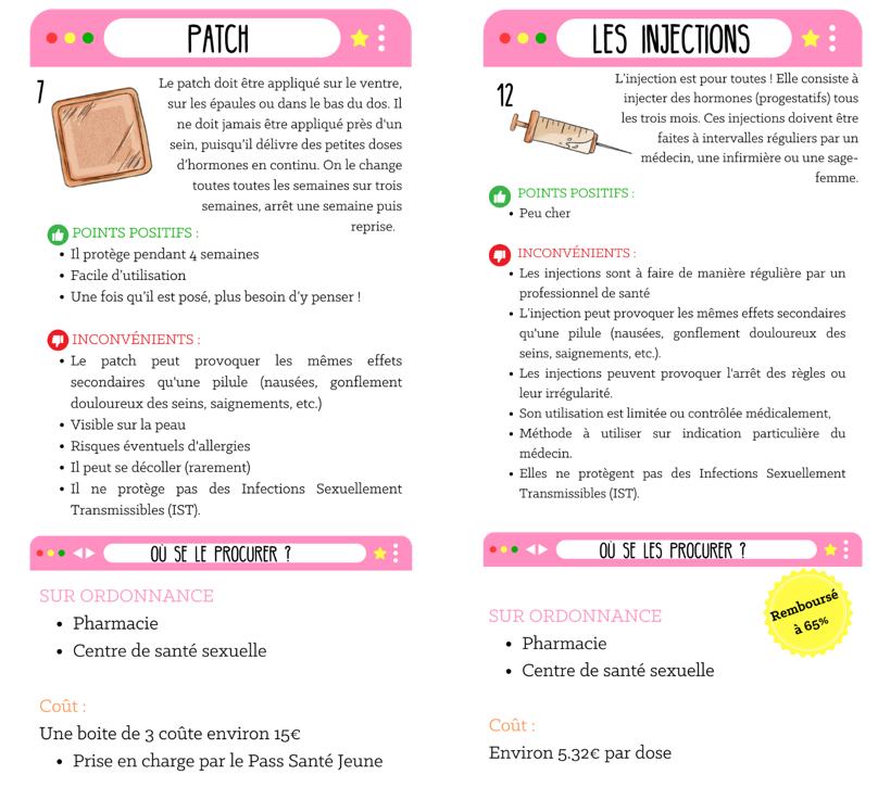 Les contraceptions | Le planning familial