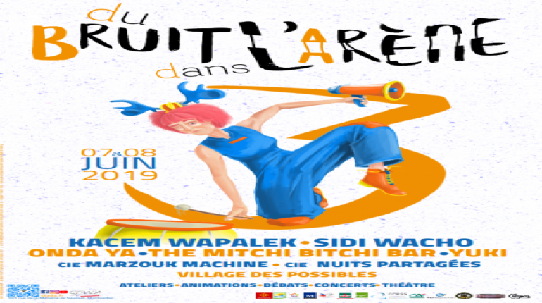 Affiche du festival Du bruit dans l'Arène, 3ème édition 