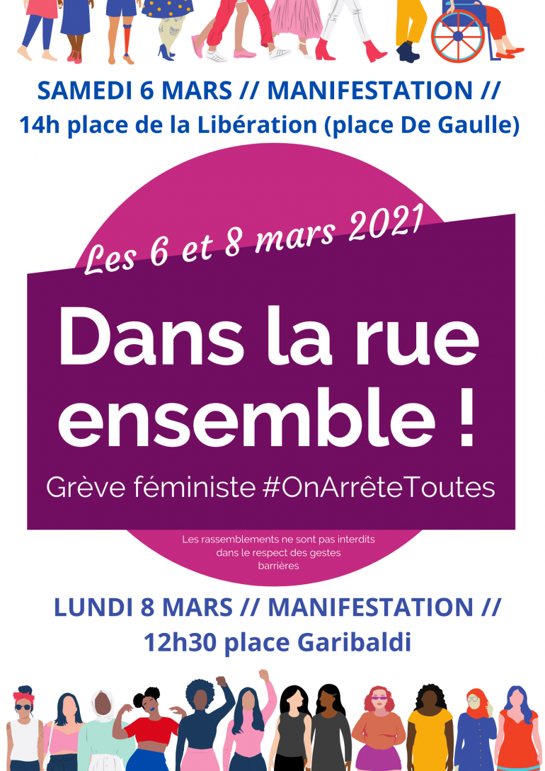 MANIFESTATION 8 MARS 2021 à Nice