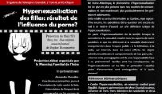 Projection-débat sur l’hypersexualisation des filles : résultat de l’influence du porno, le 12 juin 2013, de 18h30-20h30, au Patio, à la Villeneuve, Grenoble