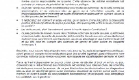 Nous interpellons les candidat.es aux élections législatives !