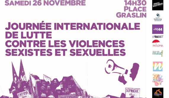 Manifestation pour la Journée internationale de lutte contre les violences sexistes et sexuelles