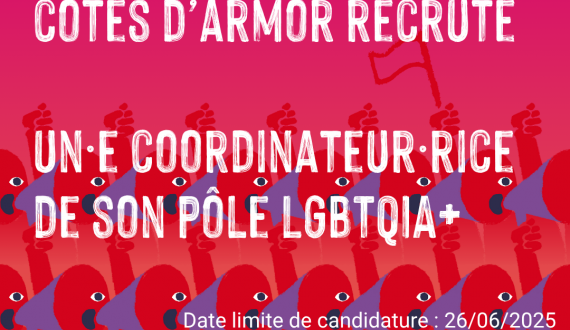 Le Planning familial des Côtes-d'Armor recrute un·e coordinateur·rice de son pôle LGBTQIA+