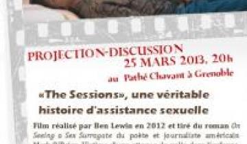 Projection-discussion avec le Planning Familial autour du film THE SESSIONS, lundi 25 mars 2013, de 20h à 22h, au Pathé Chavant de Grenoble