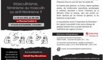 Rencontres et controverses: débat autour du thème du Masculinisme, le 26 juin 2012, au Planning Familial de Grenoble