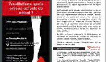 Soirée « Prostitutions : quels enjeux actuels du débat », au Planning Familial de l’Isère, le 20 sept 2012, de 18h à 20h