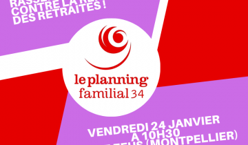 Le Planning 34 en grève contre la réforme des retraites