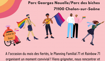Goûter des fiertés à Chalon-sur-Saône le mercredi 29 juin