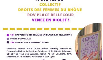 Tract de la manifestation contre les violences sexistes et sexuelles le 26 novembre 2022 à Lyon