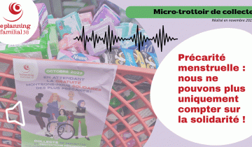 Face à la précarité menstruelle, nous demandons la gratuité ! / Micro-trottoir de collecte 2022