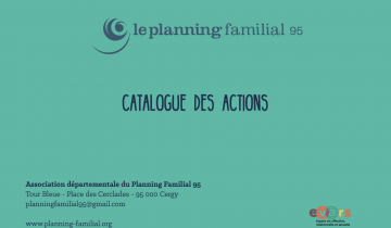 Planning familial 95 - Catalogue des actions (couverture)